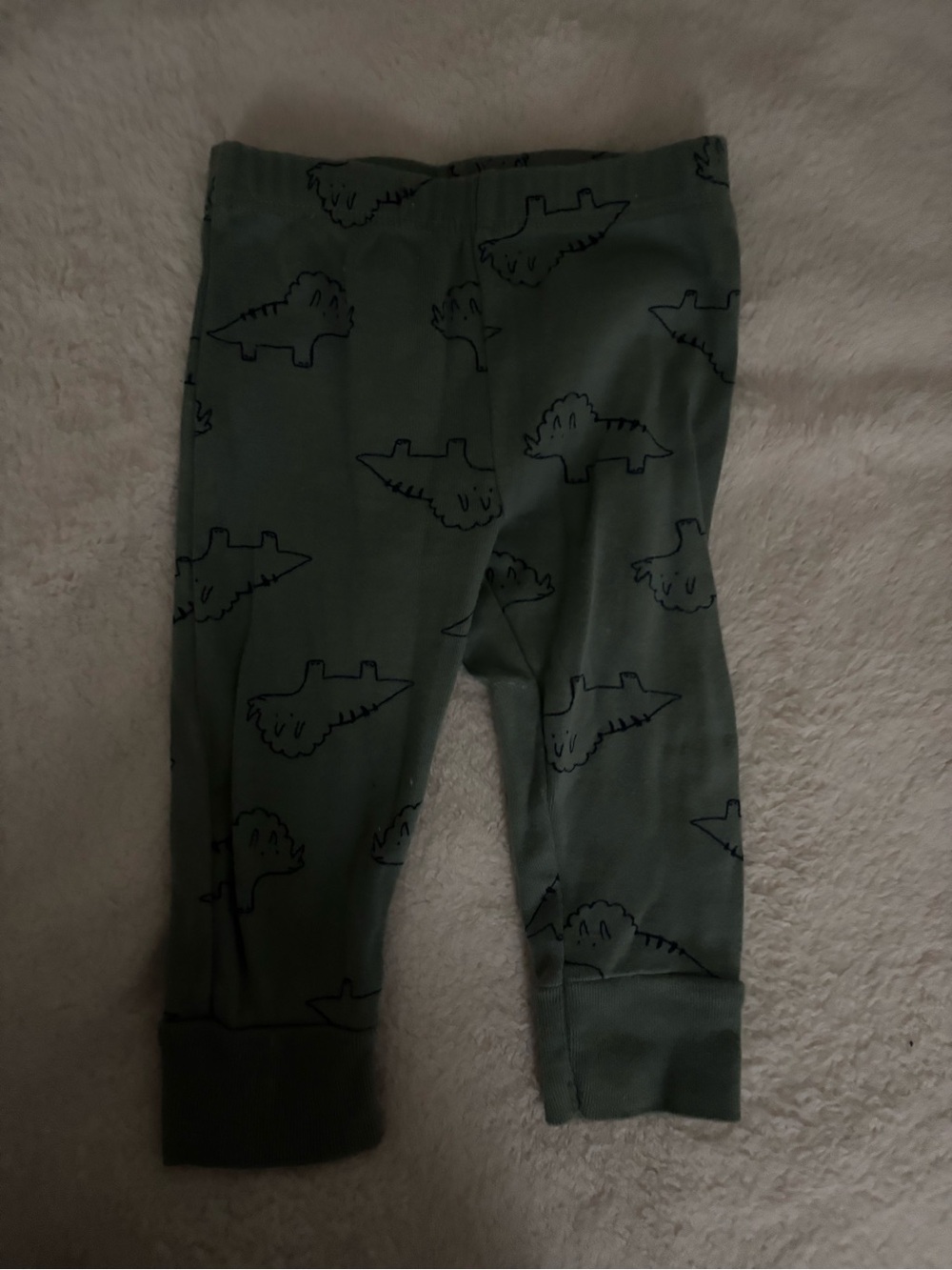 Carter's Green Dinosaur Print Leggings